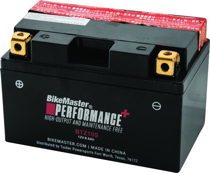 BikeMaster Performance+ Maintenance-Free Batteries BTZ10S