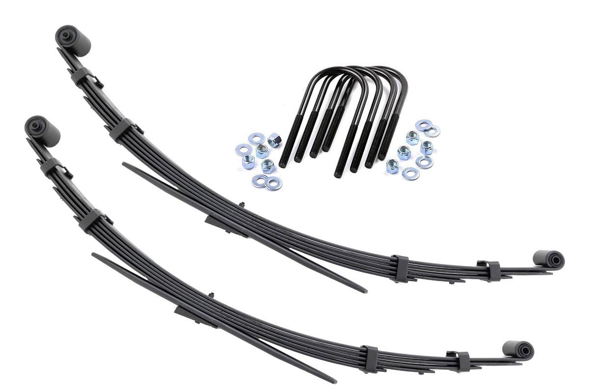Rough Country Rear Leaf Springs 3" Lift Pair Fits Jeep Grand Wagoneer/J10 Truck/J20 Truck/Wagoneer 4WD 8023KIT
