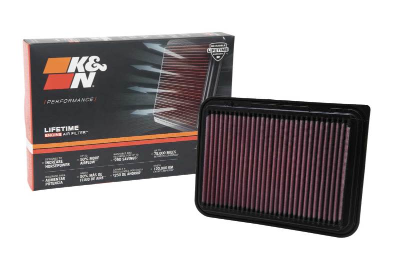 K&N 33-2360 Air Panel Filter for TOY YARIS 06-10, COROLLA 07-10 PONT VIBE 09-10 SCION XD 08-09