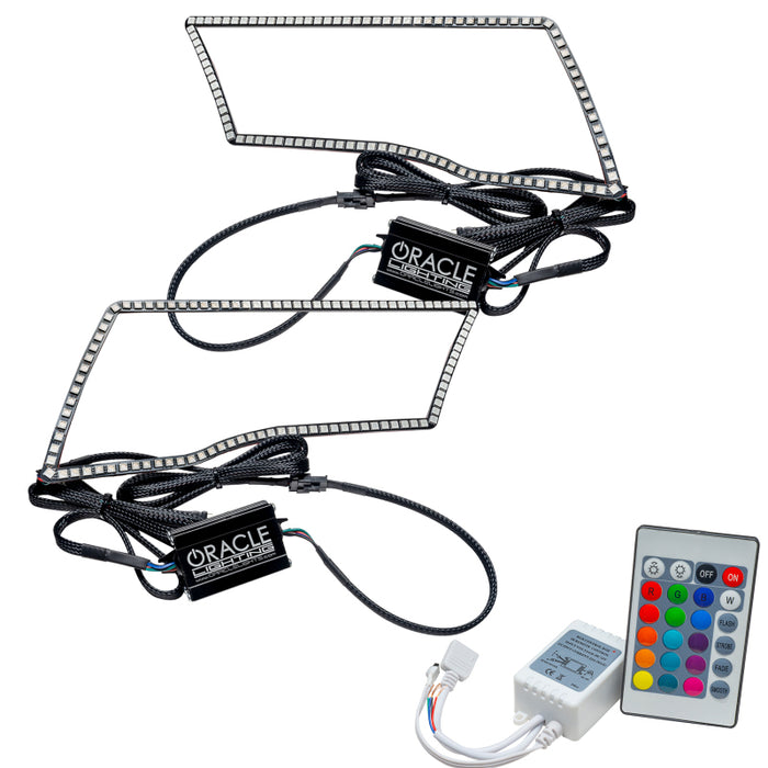 Oracle Compatible with Dodge Ram Sport 09-18 LED Headlight Halo Kit ColorSHIFT w/ Simple Controller SEE WARRANTY 2250-504