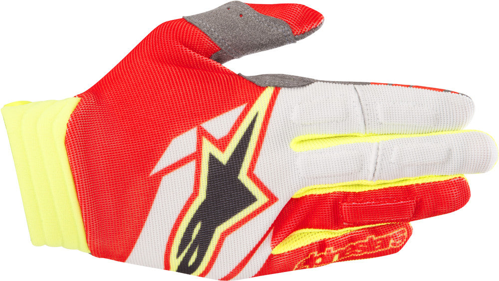 Alpinestars Aviator Gloves Red/White/Yellow 2X 3560318-305-XXL