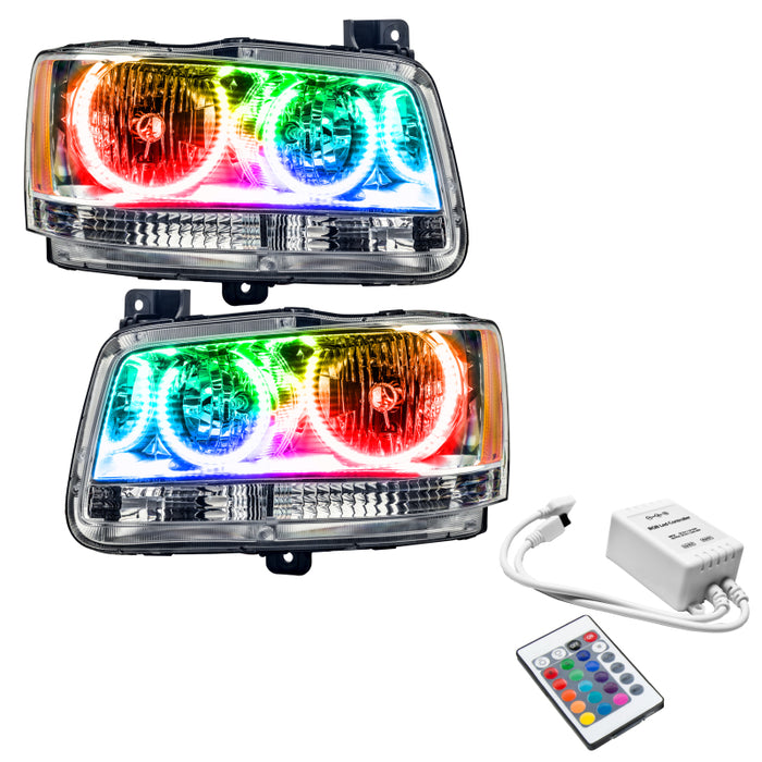 Oracle 08 Compatible with Dodge Magnum SMD HL Chrome ColorSHIFT w/ Simple Controller 8901-504