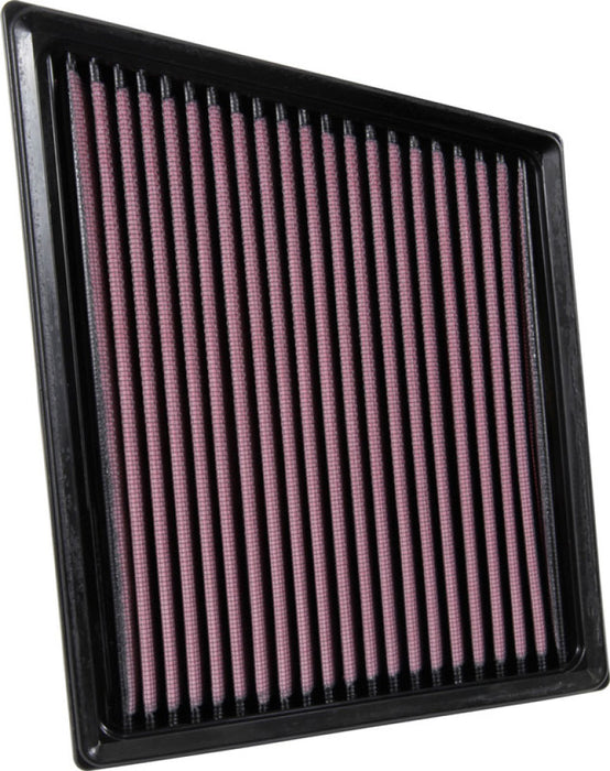 K&N 33-3075 Air Panel Filter for JAGUAR F-PACE V6-3.0L F/I, 2015-2018 (LEFT/DRIVER)
