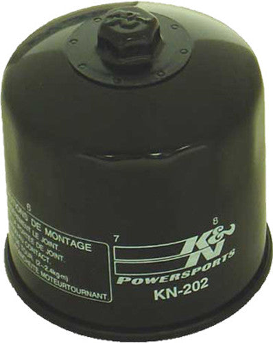 K&N Motorcycle Oil Filter: High Performance, Premium, Designed to be used with Synthetic or Conventional Oils: Fits Select Honda, Kawasaki Vehicles, KN-202