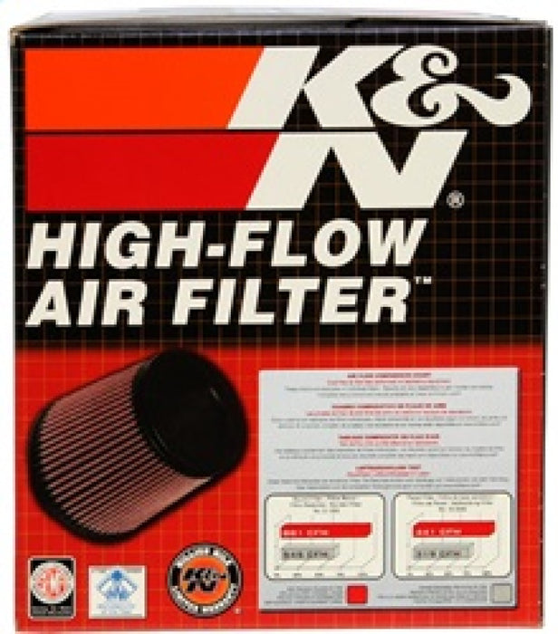 K&N Round Tapered Universal Air Filter 4in Flange ID x 5.375 Base OD x 4in Top OD x 6.5in H RP-4980