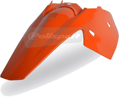 Polisport (8561300002) Orange KTM Rear Fender with Side Panel