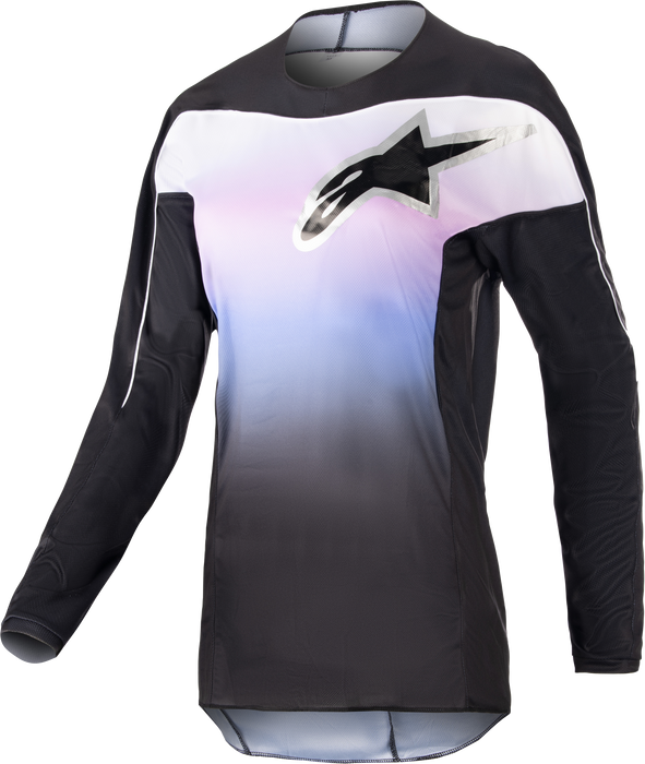 Alpinestars 2023 Stella Fluid Jersey (Black Frozen Purple, X-Large)