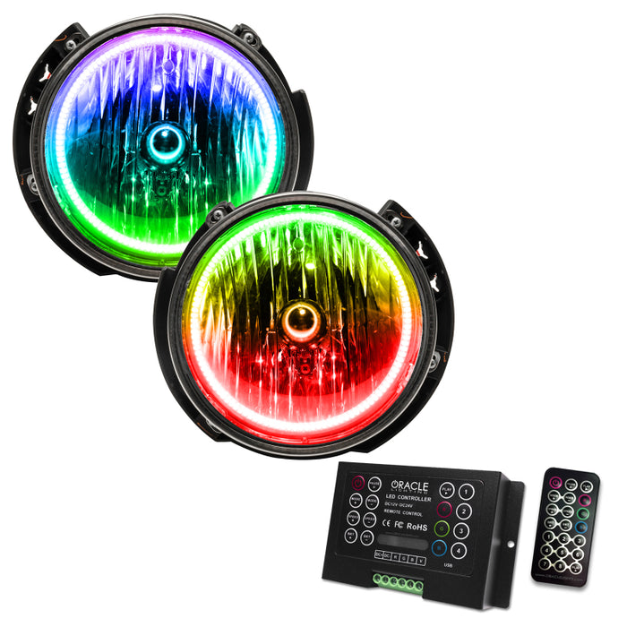 Oracle 07-16 compatible with Jeep Wrangler JK SMD HL ColorSHIFT w/ 2.0 Controller SEE WARRANTY 7079-333