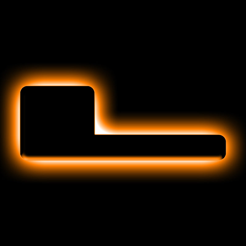 ORACLE Lighting Universal Illuminated LED Letter Badges Matte Blk Surface Finish L SEE WARRANTY 3141-L-005