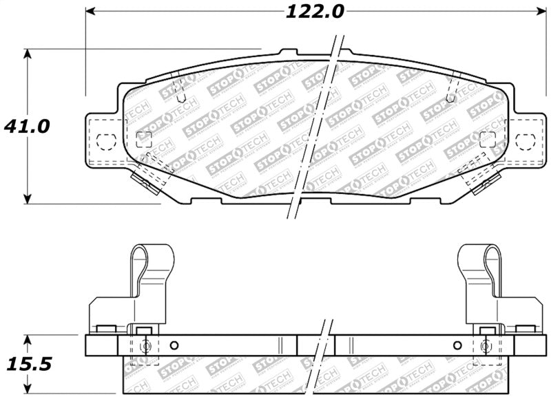 StopTech 92-00 Lexus GS300 Street Select Rear Brake Pads 305.0572