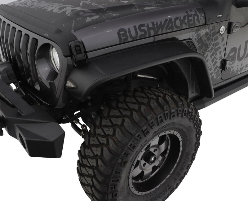 Bushwacker Front And Rear Fender Flares For 2018-2020 Jeep Wrangler Jl 10923-07