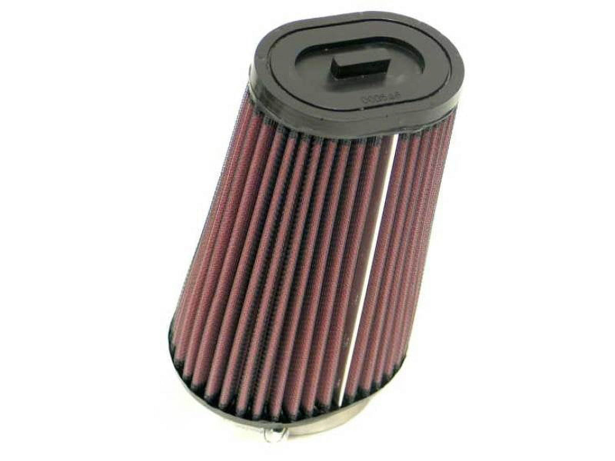 K&N SN-2560 Snowmobile Air Filter for 2-7/16"20 DEG FLG, 4-12" X 3-3/4"B,3-1/2" X 2-1/2"T,7"H