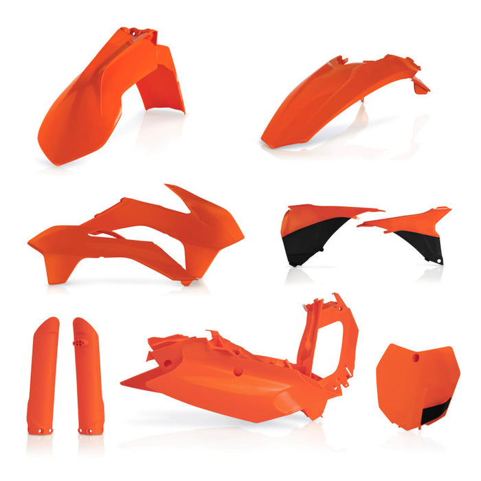 Acerbis  2403091008; Full Plastic Kit Orange / Black