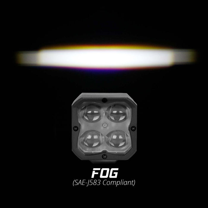 Xk Glow Xkglow 1Pc Cube Light Fog Light Beam Sae Bluetooth App Control XK065001-FO