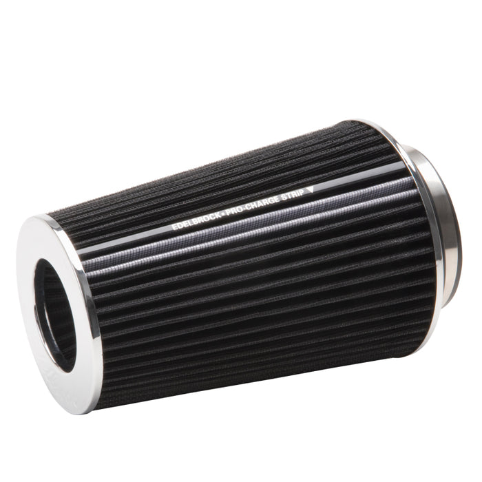 Edelbrock Air Filter Pro-Flo Series Conical 10In Tall Black/Chrome 43690