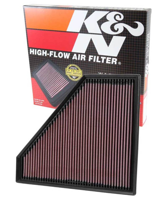 K&N 33-2496 Air Panel Filter for CADILLAC ATS V6-3.6L F/I, 2013-2017