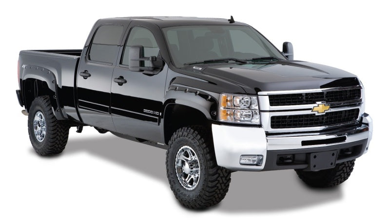 Bushwacker Front & Rear Black Cutout Fender Flares For 07-13 Silverado 40950-02