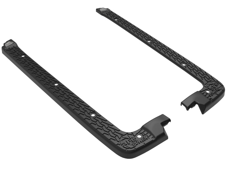 aFe 18-22 compatible with Jeep Wrangler JL (4-Door Models w/ 3-Piece Hard-Top Only) Terra Guard Tub Rail Covers 79-25001