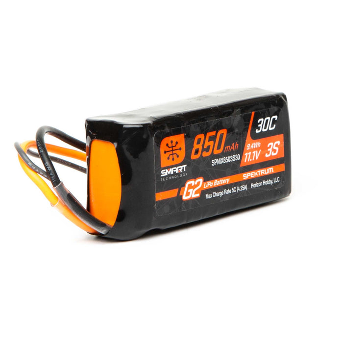 Spektrum SMART 850mAh 3S 11.1V Smart G2 30C IC2 SPMX8503S30 Airplane Batteries