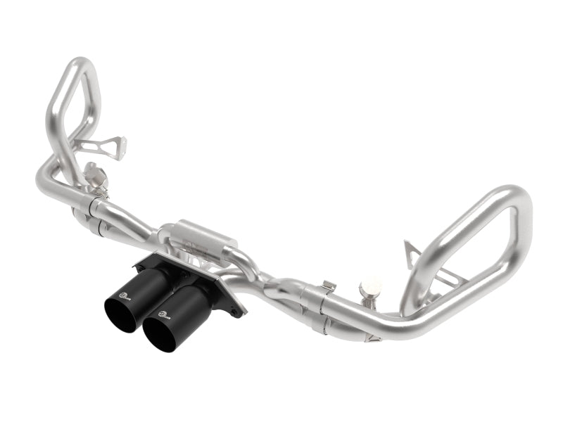 afe 14-16 Porsche 911 GT3 991.1 H6 3.8L MACH Force-Xp 304 SS Cat-Back Exhaust System w/ Black Tips 49-36450-B