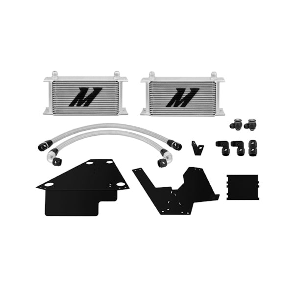 Mishimoto Mmoc-Evo-08 Oil Cooler Kit Compatible With Mitsubishi Lancer Evo X 2008-2015 Silver MMOC-EVO-08