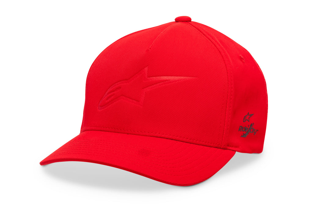 Alpinestars Standard Ageless Deboss Tech Hat Red Sm/Md, Multi, one_Size