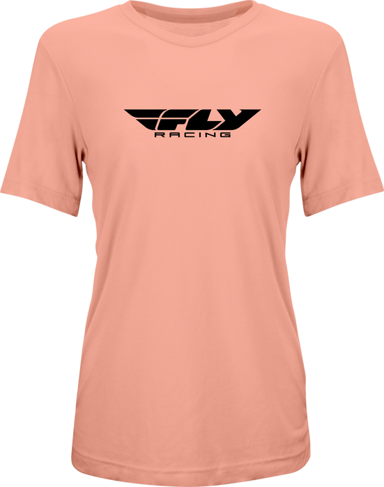 Fly Racing 356-0102L Women's Fly Origin Corp Tee Peach Lg