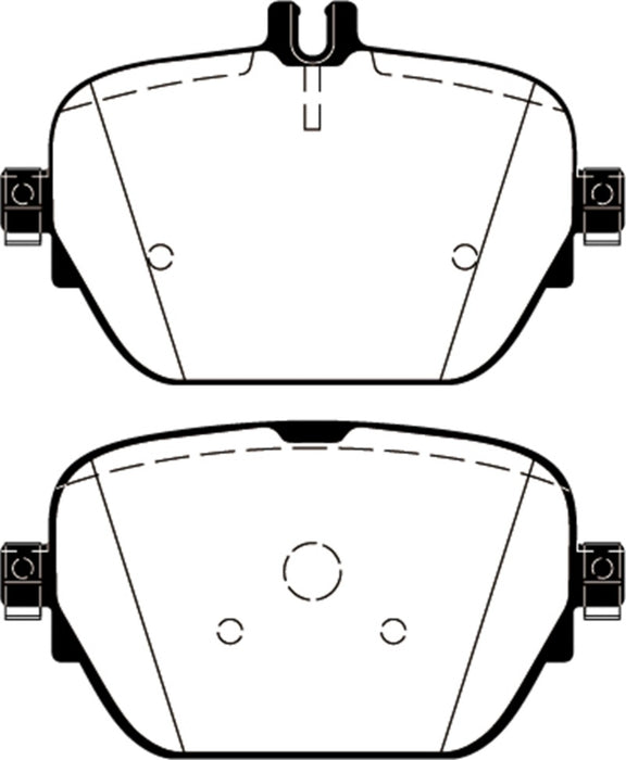 EBC 2019+ Mercedes-Benz CLS53 AMG (C257) 3.0L Turbo Redstuff Rear Brake Pads DP32314C