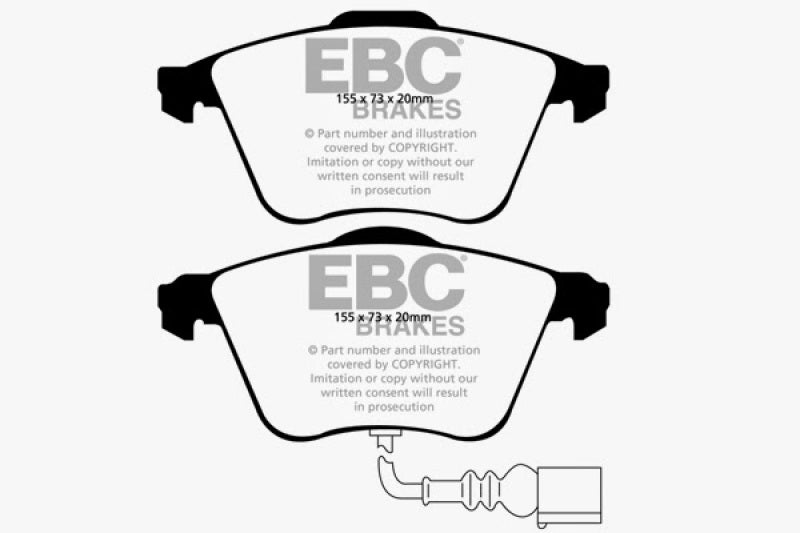 EBC 07-10 Audi TT Quattro 3.2 Ultimax2 Front Brake Pads UD1359