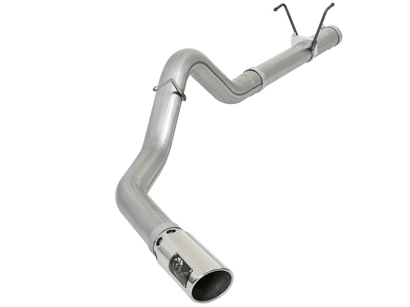 aFe LARGE BORE HD 4in 409-SS DPF-Back Exhaust w/Polished Tip 07.5-12 Compatible with Dodge Diesel Trucks L6-6.7L(td) 49-42006-P