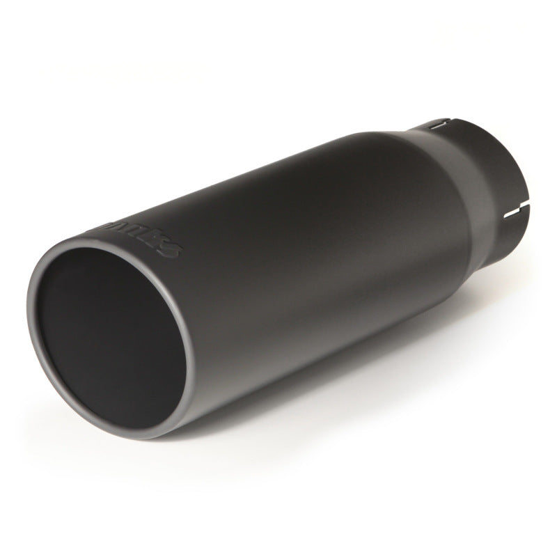 Banks Power Tailpipe Tip Kit SS Round Straight Cut Black 3.5in Tube 4.38in X 12in 52923