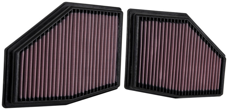 K&N 33-3155 Air Panel Filter for BMW M550i V8-4.4L F/I 2020 (2 PER BOX)