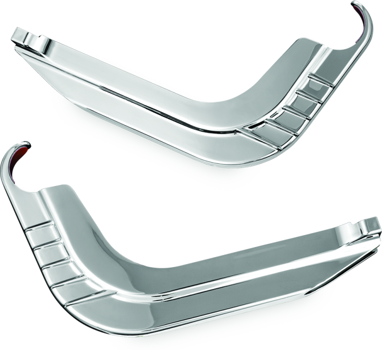Kuryakyn Motorcycle Accent Accessory: Rear Bumper Accents For 2009-19 Harley-Davidson Trike Motorcycles, Chrome, 1 Pair 7223