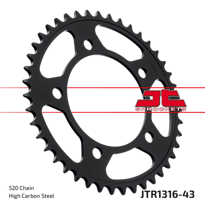 Jt Sprockets r1303.43 43T Steel Rear Sprocket JTR1316.43