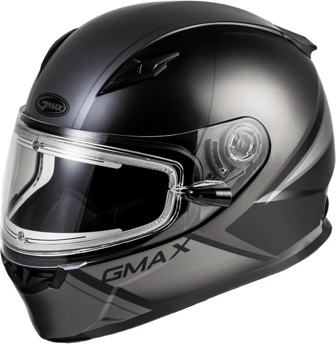 FF-49S Hail Snow Helmet W/ELEC Shield Matte Black/Grey MD