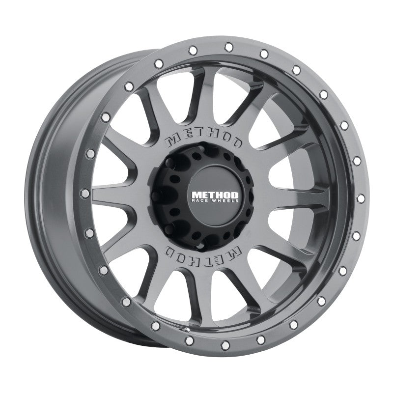 Method MR605 NV 20x10 -24mm Offset 8x180 124.1mm CB Gloss Titanium Wheel MR60521088824N