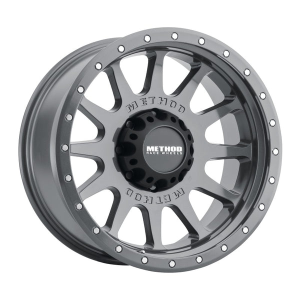 Method MR605 NV 20x10 -24mm Offset 8x180 124.1mm CB Gloss Titanium Wheel MR60521088824N