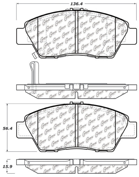 StopTech Performance 09-17 Honda Fit Front Brake Pads 309.1394