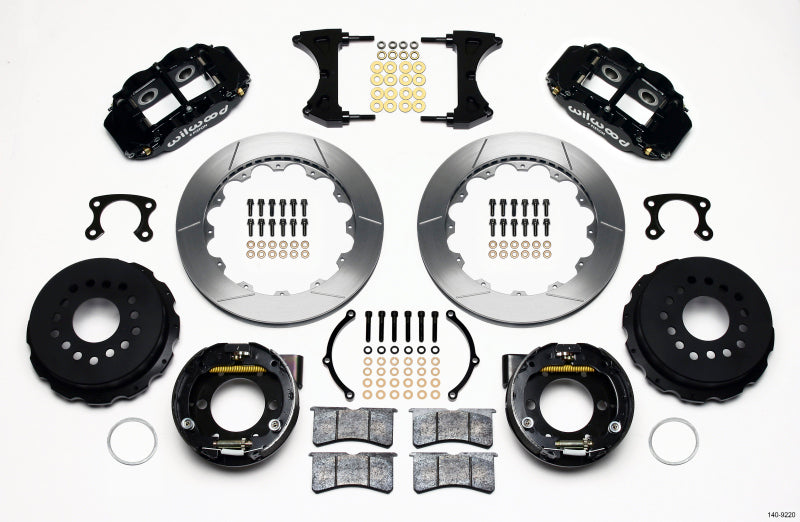 Wilwood Narrow Superlite 4R Rear P-Brk Kit 12.88in Small Ford 2.50in Offset 140-9220