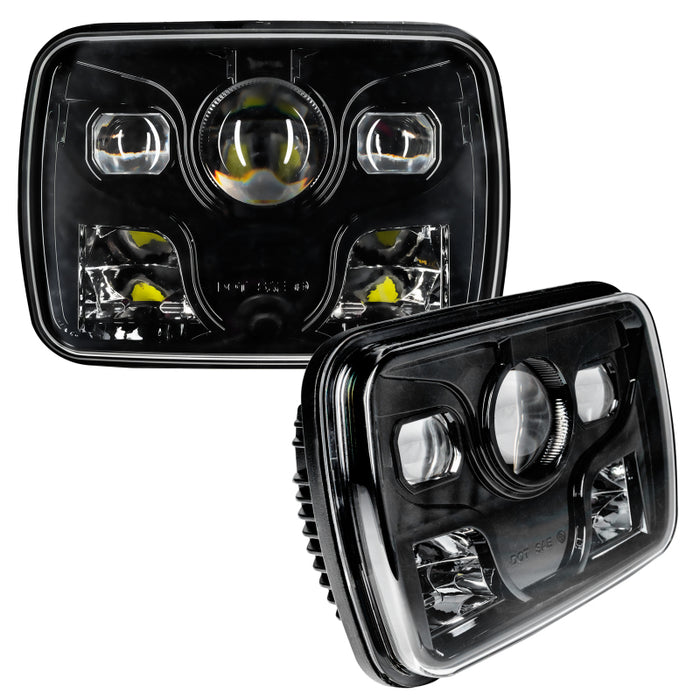 ORACLE Lighting 7"x6" 40W Replacement LED Headlight - Black (Pair) - MPN: