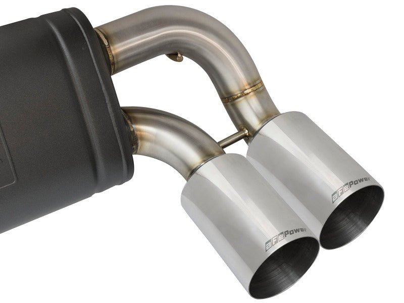 aFe 16-18 BMW M2 L6-3.0L MACH Force-Xp 3in to 2.5in 304 SS Cat-Back Exhaust System-Quad Polish Tips 49-36330-1P