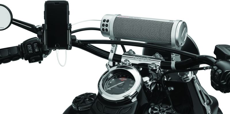 Kuryakyn Mtx Road Thunder Weather Resistant Motorcycle Sound Bar Plus: 300 Watt Handlebar Mounted Audio Speakers With Bluetooth, Usb Power Charger, Satin Silver 2719