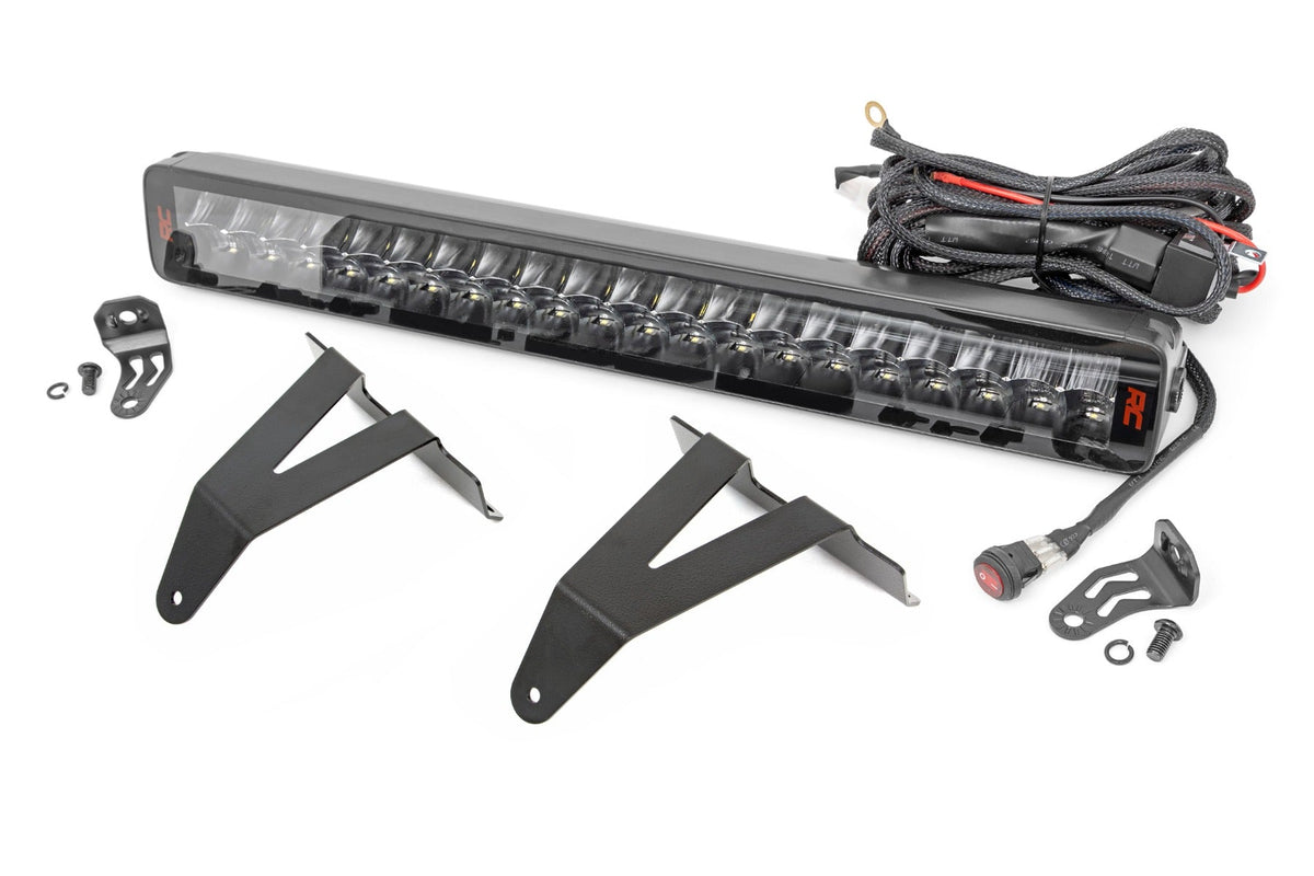 Rough Country Led Light Bumper Mount 20&Quot; Spectrum Dual Row Fits RAM 1500 (19-23) 80779