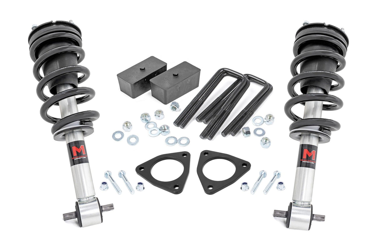 Rough Country 2.5 Inch Lift Kit Alu/Cast Steel M1 Strut Fits Chevy/GMC 1500 (07-16) 1340
