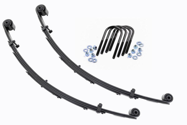 Rough Country Front Leaf Springs 4" Lift Pair Fits Ford Excursion/F-250 Super Duty/F-350 Super Duty 4WD 8057KIT