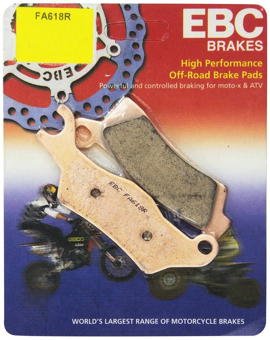 EBC Brakes FA618R R Series Sintered Disc Brake Pad, Black, 1x1x1