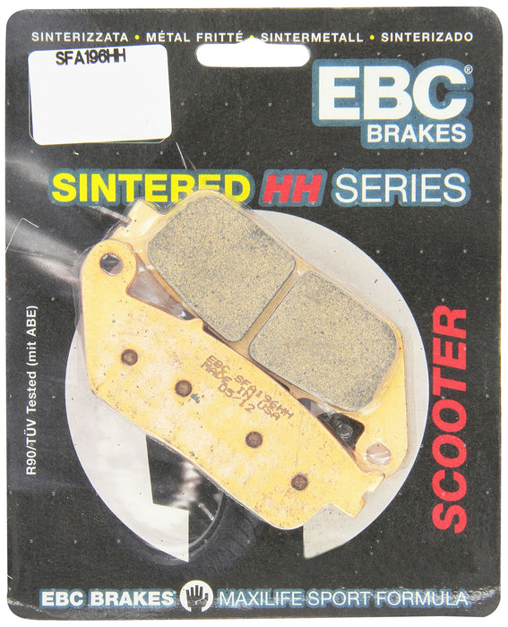 EBC Brakes SFA196HH Sintered Scooter Brake Pad, black, One-Size