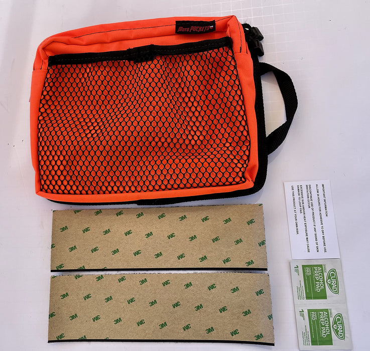 Moto Pockets Moto Pocket Top Case Bag 11" X 9" High Visibility Orange 10011HV
