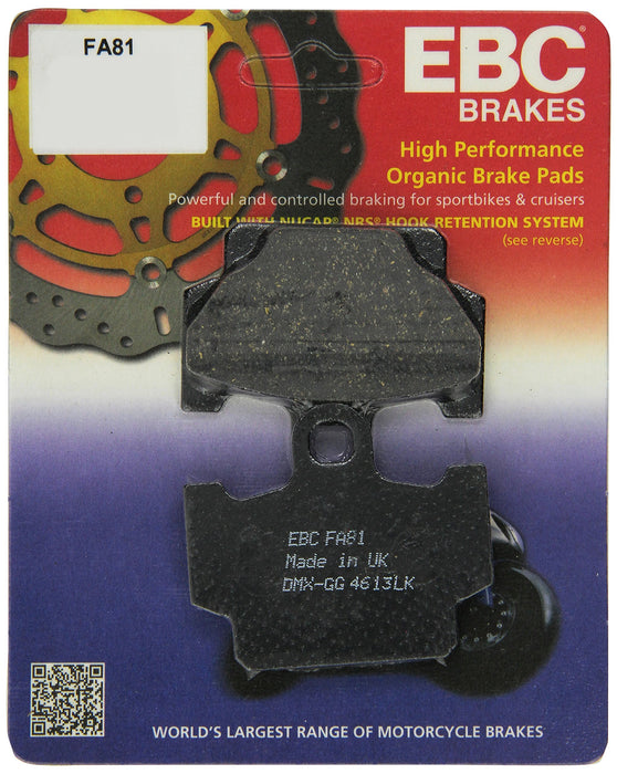 EBC Brakes FA81 Disc Brake Pad Set, Black, One-Size