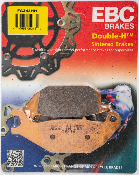 EBC Brakes FA343HH Double-H Series Sintered Disc Brake Pad